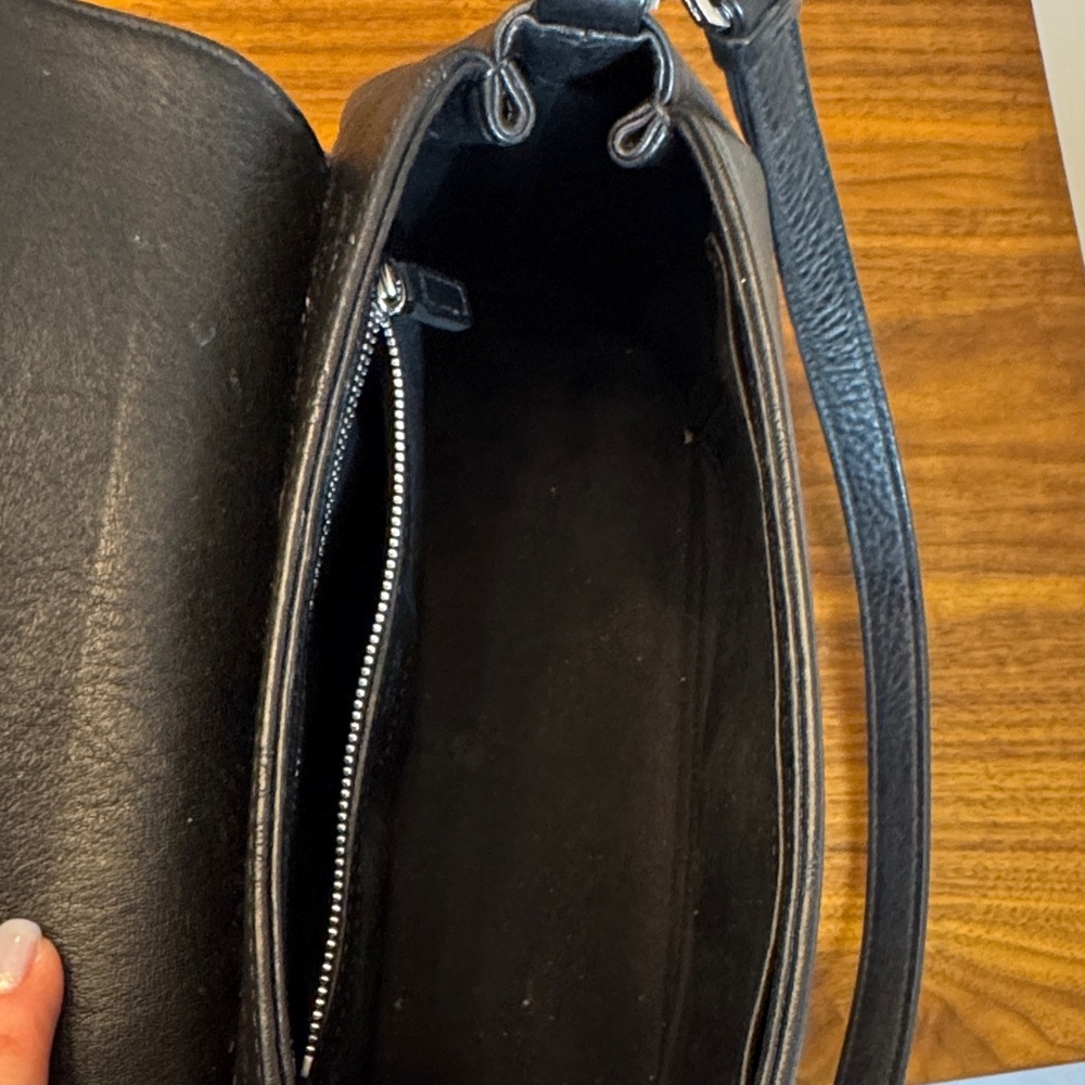 MCM Black Embossed Leather Visetos Crossbody Bag with Silver Hardware - Picture 10 of 16